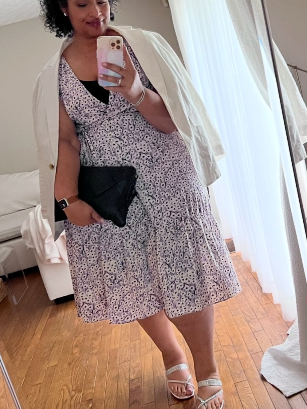 Hutch Elisabeth Wrap Dress with Lace Up Back